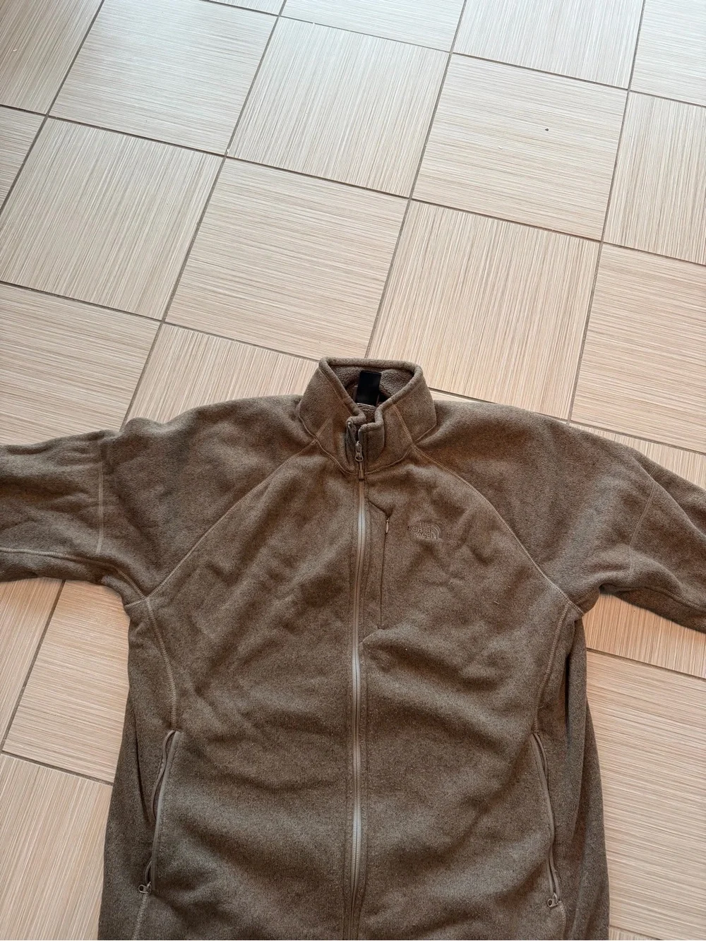 The North Face Men's Brown Full-Zip Fleece Jacket